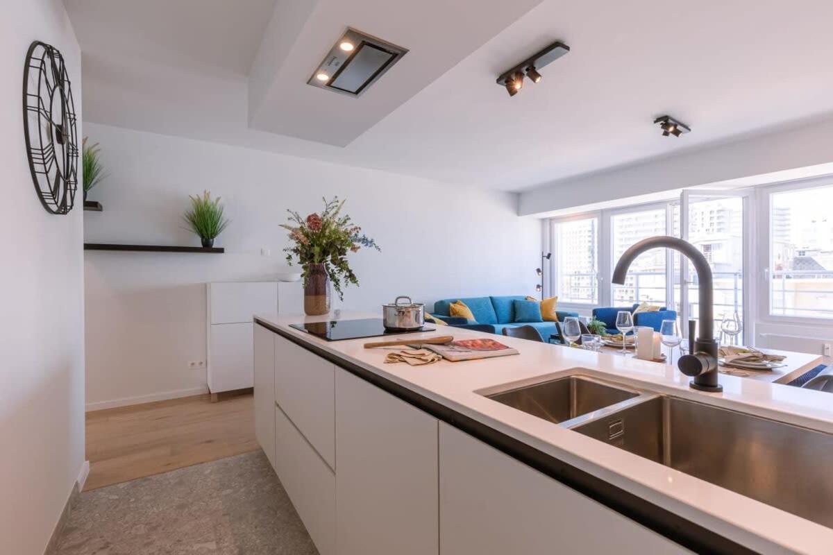אוסטנדה Huswell - Lovely Apartment With Lateral Sea View And Parking מראה חיצוני תמונה