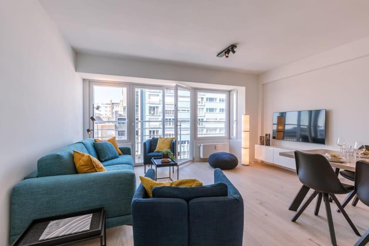אוסטנדה Huswell - Lovely Apartment With Lateral Sea View And Parking מראה חיצוני תמונה